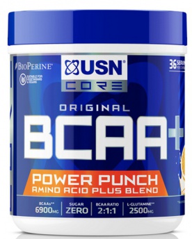USN BCAA Power Punch 400g - modrá malina