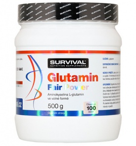 Survival Glutamin Fair Power 500 g VÝPRODEJ NE!!!