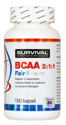 Survival BCAA 2:1:1 Fair Power® 150 kapslí PROŠLÉ DMT 27.10.2023