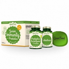 GreenFood Junior Immunity & Prebiotics + pillbox 60 + 90 kapslí