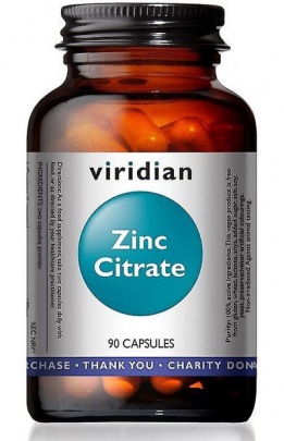 Viridian Zinc Citrate 90 kapslí