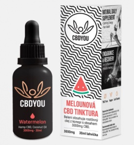 CBD You Tinktura 3000mg 30ml - zelené jablko