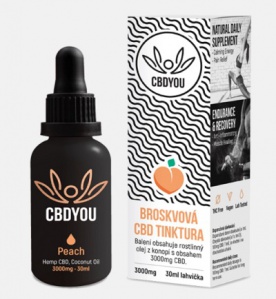 CBD You Tinktura 3000mg 30ml - zelené jablko