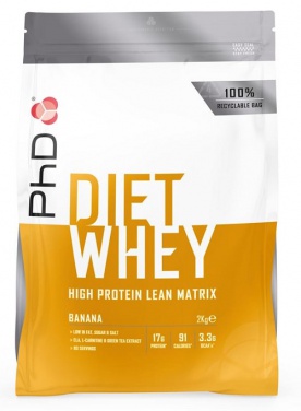 PhD Diet Whey Protein 2000 g - jahoda + Šejkr Exclusive 600 ml ZDARMA