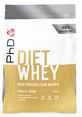 PhD Diet Whey Protein 2000 g - vanilka + šejkr 600 ml ZDARMA