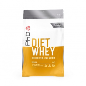 PhD Diet Whey Protein 1000 g - jahoda + šejkr 600 ml ZDARMA