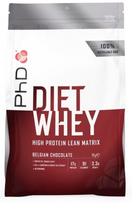 PhD Diet Whey Protein 1000 g - jahoda + Šejkr Exclusive 600 ml ZDARMA