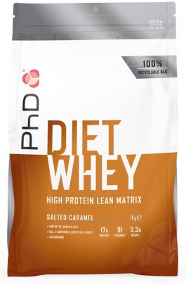 PhD Diet Whey Protein 1000 g - malina/bílá čokoláda