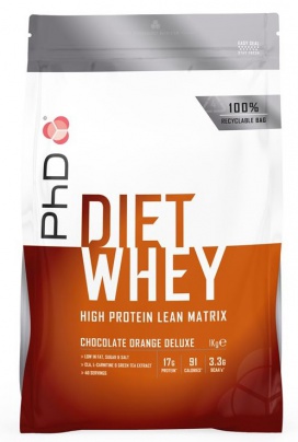 PhD Diet Whey Protein 1000 g - malina/bílá čokoláda