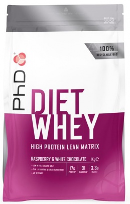 PhD Diet Whey Protein 1000 g - jahoda + Šejkr Exclusive 600 ml ZDARMA