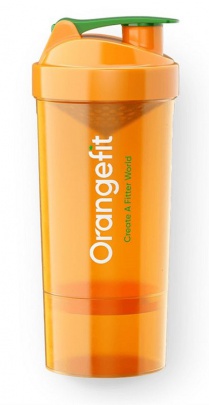 Orangefit šejkr 800 ml se zásobníkem