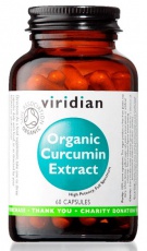 Viridian Organic Curcumin (Kurkumin) Extract 60 kapslí