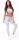 Nebbia Boho Style 3D Pattern Legíny 658 light grey - M