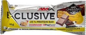 Amix Exclusive Protein Bar 40 g - banán/čokoláda