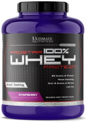 Ultimate Nutrition Prostar 100% Whey Protein 2300 g - jahoda