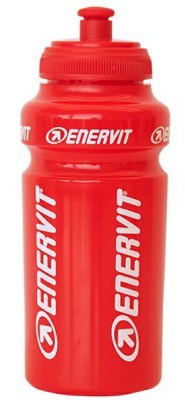 Enervit Sportovní lahev 500 ml - červenoprůhledná