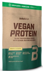 BiotechUSA Vegan Protein 2000g - banán VÝPRODEJ (POŠK.OBAL)