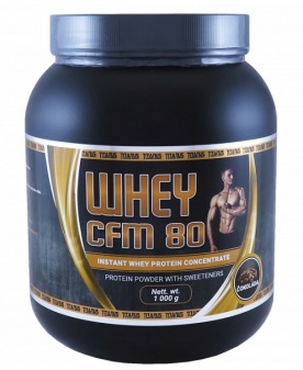 Titánus Whey CFM 80 1000 g - banán