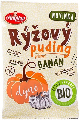 Amylon Pudink rýžový bezlepkový BIO 40 g Se skořicí a jablkem