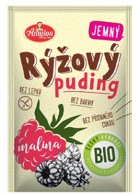 Amylon Pudink rýžový bezlepkový BIO 40 g Se skořicí a jablkem