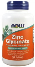 Now Foods Zinc Glycinate 30 mg 120 kapslí