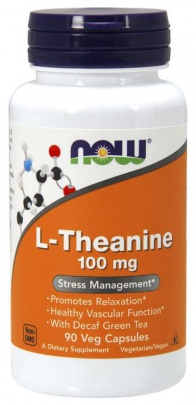 Now Foods L-Theanine 100 mg 90 kapslí