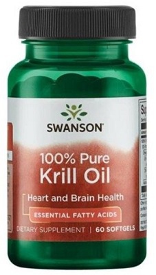Swanson 100% Pure Krill Oil 500 mg 60 kapslí PROŠLÉ DMT
