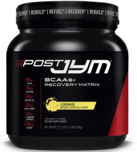 JYM Post Jym BCAAs + Recovery Matrix 600 g - Natural Lemon Lime