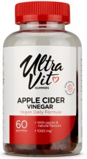 UltraVit Gummies Apple Cider Vinegar (Jablečný ocet) 60 želé bonbónů - Výprodej  (DMT 30.11.2023)