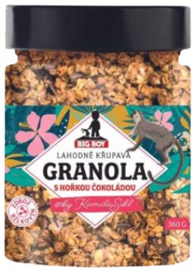 Big Boy Proteinová granola 360 g - s hořkou čokoládou by @kamilasikl