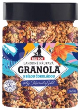 Big Boy Proteinová granola 360 g - s bílou čokoládou by @kamilasikl