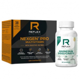 Reflex Nexgen PRO Digestive Enzymes 120 kapslí + Magnesium Bisglycinate ZDARMA