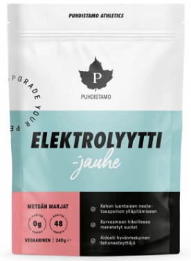 Puhdistamo Electrolyte Powder 240 g - mango pomeranč + láhev 500 ml ZDARMA