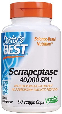Doctor's Best Serrapeptáza 40000 SPU 90 kapslí