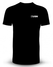 USN Pánské tričko černé s bílým logem
