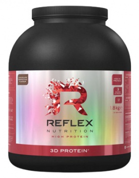 Reflex 3D Protein 1800 g - vanilka + Magnesium Bisglycinate 90 kapslí ZDARMA