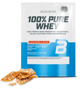 BioTechUSA 100% Pure Whey 28 g - black biscuit
