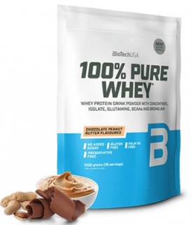BioTechUSA 100% Pure Whey 1000 g - bez příchuti NATURAL