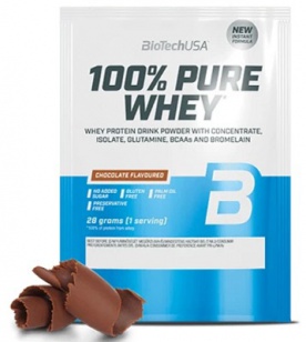 BioTechUSA 100% Pure Whey 28 g - malinový cheesecake