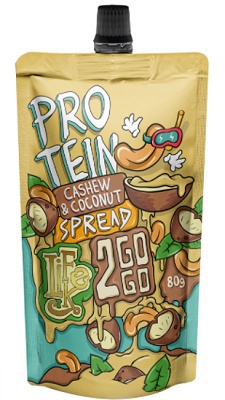 Lifelike 2GOGO 80 g - protein spread lískový ořech/čokoláda
