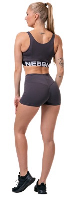 Nebbia Classic Hero šortky s vysokým pasem 582 marron - XS