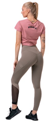 Nebbia Fit & Smart legíny s vysokým pasem 572 mocha - XS