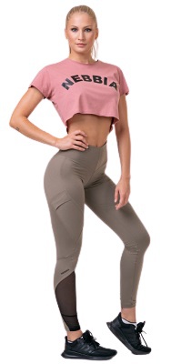 Nebbia Fit & Smart legíny s vysokým pasem 572 mocha - XS