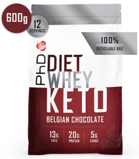 PhD Diet Whey Keto Protein 600 g - slaný karamel