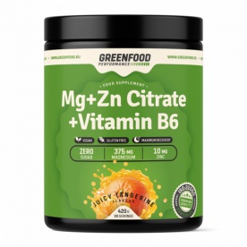 GreenFood Performance Mg + Zn Citrate + Vitamin B6 420 g