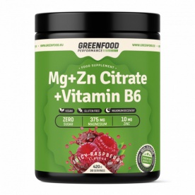 GreenFood Performance Mg + Zn Citrate + Vitamin B6 420 g - mango