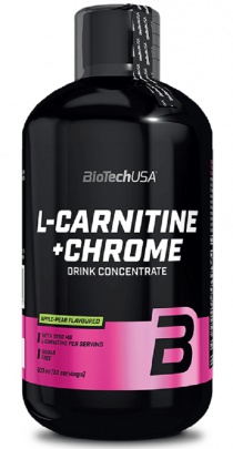 BioTechUSA L-Carnitine + Chrome 500 ml - pomeranč