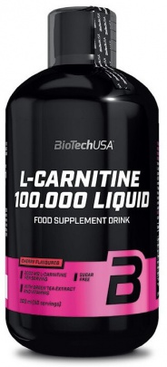 BioTechUSA L-Carnitine liquid 100000 500 ml - zelené jablko