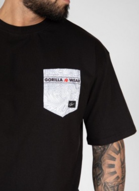 Gorilla Wear Pánské oversized tričko Dover černé - M