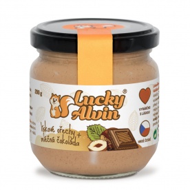 Lucky Alvin Lískové ořechy + mléčná čokoláda 200 g PROŠLÉ DMT
